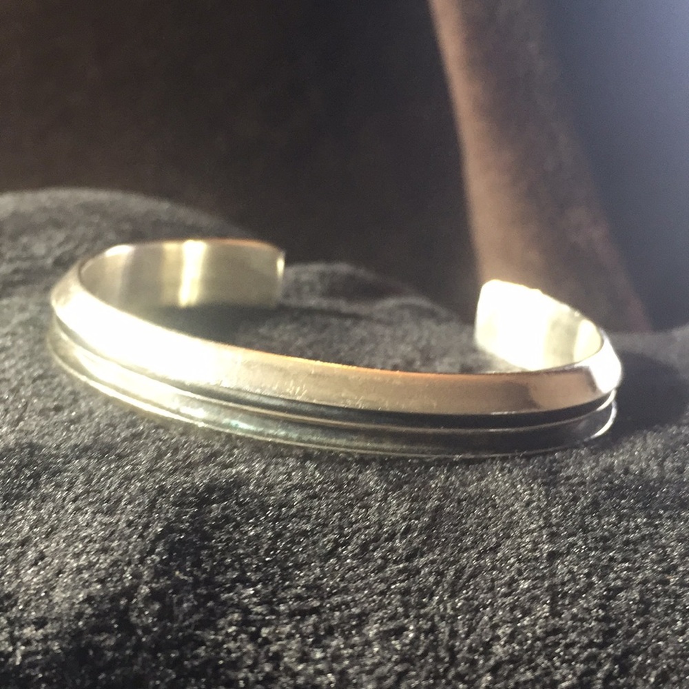 Native American Heavy Sterling Bracelet cuff style